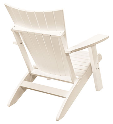 EC Woods Wells Adirondack Chair Back Shown in Bright White