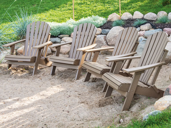 EC Woods Adirondack Outdoor Poly Chairs