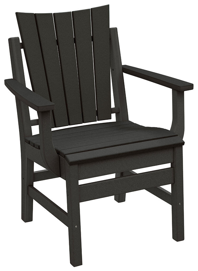 EC Woods Shawnee Contemporary Outdoor Poly Dining Height Chair