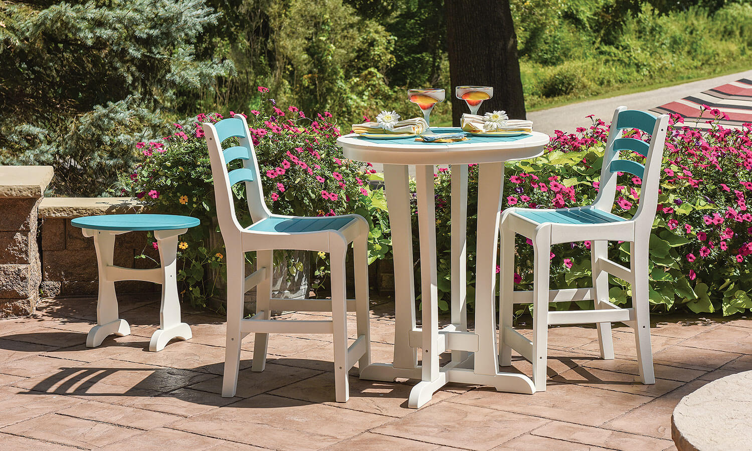 EC Woods Port Royal Outdoor Poly Counter Height Furniture Set